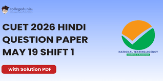 CUET 2026 Hindi May 19 Shift 1 Question Paper- Download Answer Key and Solution PDF